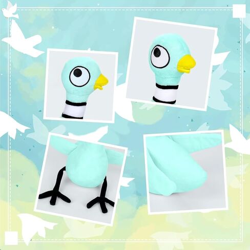 Don't Let The Pigeon Drive The Bus 12'' Pigeon Plush Toy Soft Stuffed Bird Stuffed Animal Toy for Kids Boys Girls Gifts, Home Decor Plushies in Saudi Arabia