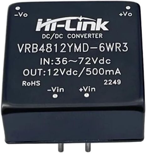 12V 6W 500mA Output DC/DC Power Supply Module 10pcs/Lot VRB4812YMD-6WR3 Step Down Isolated Regulated in Saudi Arabia