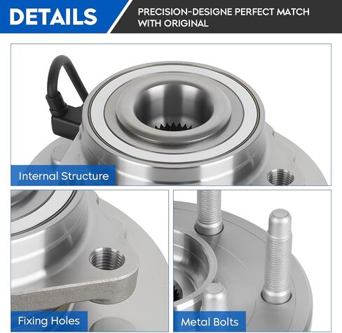 515036 4WD AWD محمل العجلة الأمامية ومجموعة المحور لسيارة Chevy GMC Silverado Sierra Avalanche Yukon XL Suburban 1500 Tahoe Cadillac Escalade ESV EXT، 6Lugs مع مجموعات محمل محور العجلة ABS in Saudi Arabia