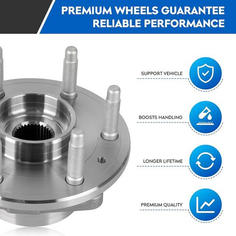 515036 4WD AWD محمل العجلة الأمامية ومجموعة المحور لسيارة Chevy GMC Silverado Sierra Avalanche Yukon XL Suburban 1500 Tahoe Cadillac Escalade ESV EXT، 6Lugs مع مجموعات محمل محور العجلة ABS in Saudi Arabia