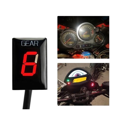 Digital Shift Gauge Motorcycle Accessories 1-6 Digital Gear Indicator Display Meter for Fzs600 for Fzs1000 for Fzs 600 1000 2001-2003(Orange) in Saudi Arabia