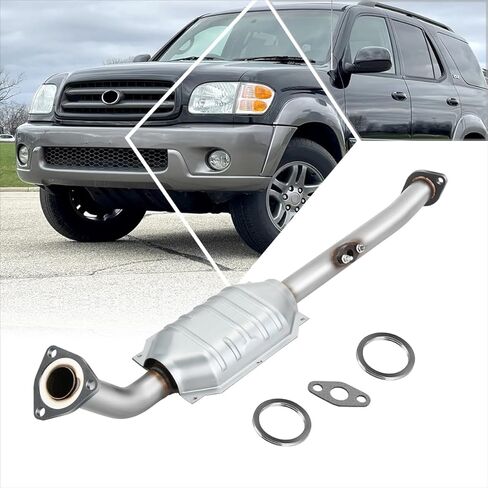 PM PERFORMOTOR 4.7L Front Catalytic Converter Compatible with Toyota Sequoia 2001 2002 2003 2004, Direct Fit Replacement (EPA Compliant) in Saudi Arabia