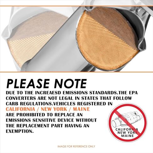 PM PERFORMOTOR 4.7L Front Catalytic Converter Compatible with Toyota Sequoia 2001 2002 2003 2004, Direct Fit Replacement (EPA Compliant) in Saudi Arabia
