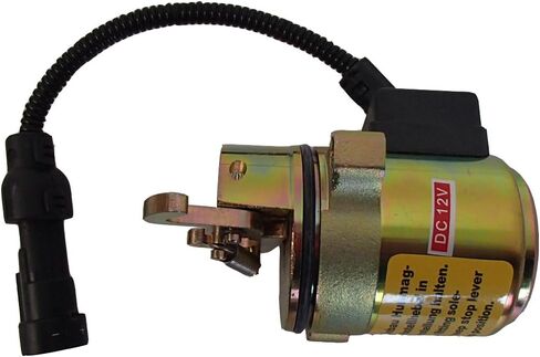 Gladiator New Fuel Shut-Off Solenoid for Bobcat with DEUTZ Diesel Engine Fits: Model A220, A300, S250, T200, 863, 864, 873, 883 with 12 Volt Pigtail 6686715 04272956 MXL-178 MXL-178-12V in Saudi Arabia