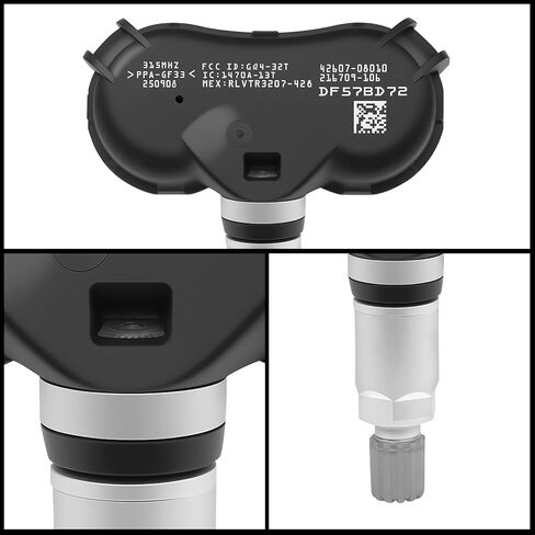 Pre-Programmed 315MHz TPMS Sensor Fit for:-Toyota Sequoia 2008-2017, Sienna 2007-2020, Tundra 2007-2020 OE# 42607-08010, 4260708010, 42607-0C070, 426070C070, 42607-0C050, 426070C050 (4 Pcs) in Saudi Arabia