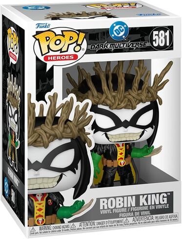فانكو بوب! الأبطال: DC Dark Multiverse - Robin King - DC Comics - شخصية فينيل قابلة للتجميع - فكرة هدية - بضائع رسمية - ألعاب للأطفال والكبار - مراوح هزلية - شخصية لهواة الجمع والعرض in Kuwait