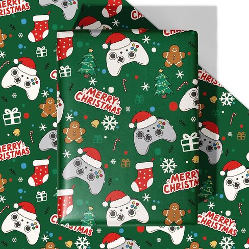 WRAPLULU Nutcracker Christmas Wrapping Paper - 4 Jumbo Sheets, 28 * 40 Inches - Yellow Xmas Gift Wrapping Paper with Festive Soldiers, Bow Snowflake, Perfect for Kids Adults in Saudi Arabia