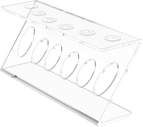 Marketing Holders 120 Slot Pen Holder Clear Acrylic Organizer Desktop Perfect for Beaded Pens Marker Paint or Makeup Brushes Lip Eye Liner Office Craft Supply Retail Department Stores Space Saving in Saudi Arabia