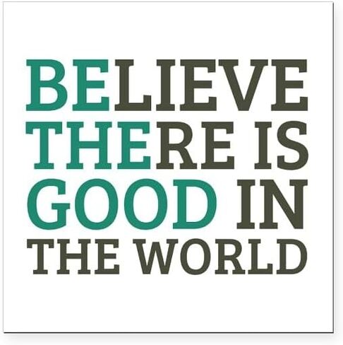 CafePress Believe There is Good Square Car Magnet 3 X 3 Square Car Magnet, Magnetic Bumper Display in Saudi Arabia