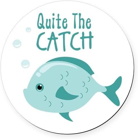 شاشة CafePress Quite The Catch مقاس 5.5 بوصة ذات مصد مغناطيسي دائري للسيارة in Saudi Arabia