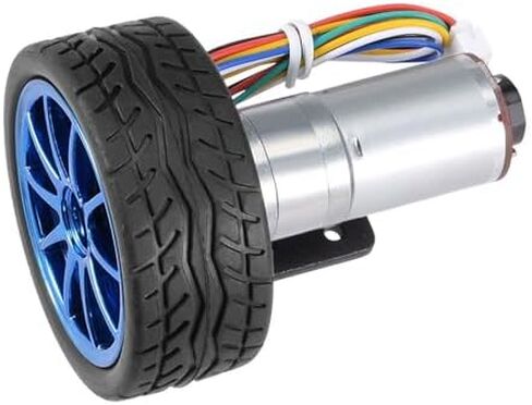 مجموعة الروبوت، محرك تروس التشفير DC12V مع دعامة تثبيت، محرك مغناطيسي 65 مم لنموذج روبوت السيارة الذكية الذي يمكنك صنعه بنفسك، محرك مُجهز، محرك كهربائي in Saudi Arabia
