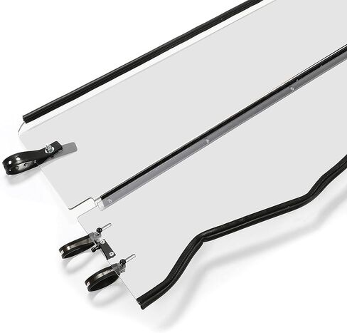 KUAFU 2-IN-1 Flip Windshield Compatible with 2016-2024 Kawasaki KRF800F Teryx/ Teryx4 800 4x4 Folding Down Clear Windscreen in Saudi Arabia