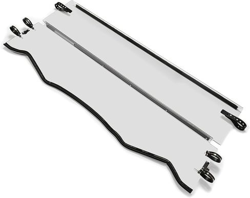 KUAFU 2-IN-1 Flip Windshield Compatible with 2016-2024 Kawasaki KRF800F Teryx/ Teryx4 800 4x4 Folding Down Clear Windscreen in Saudi Arabia