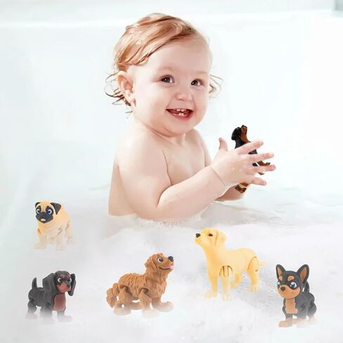 12 قطعة تماثيل كلب مطبوعة ثلاثية الأبعاد، لعبة حيوانات مطبوعة ثلاثية الأبعاد مفصلة وواقعية للكلاب والجراء للأطفال الصغار لعبة تململ للكلب كعكة علوية للحفلات هدايا عيد الميلاد وعيد الميلاد in Kuwait