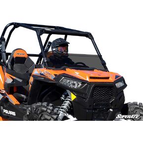 SuperATV نصف زجاج أمامي للخدمة الشاقة لـ Polaris RZR 900 / S 900/4 900 (2015-2020) | بولي كربونات شفاف بسمك 1/4 بوصة أقوى 250 مرة من الزجاج وأقوى 25 مرة من الأكريليك | صنع في الولايات المتحدة الأمريكية in Saudi Arabia