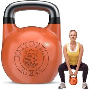 Competition Kettlebell Set - Professional & Beginner Kettlebell Weights 8-48 KG for Women & Men | Powder Coated for Better Grip | Superior Balance & Comfort for High Rep Workouts | Kettlebell Kings in Saudi Arabia