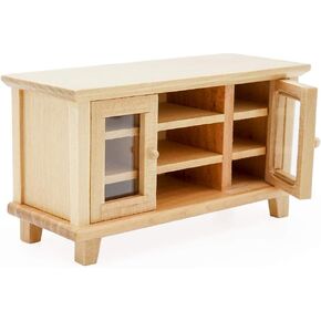 حامل تلفزيون مصغر من Odoria 1/12، ملحقات أثاث بيت الدمى، أبيض in Kuwait