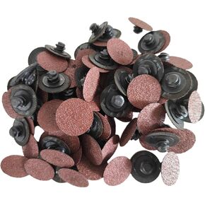 100PCS 1 inch Roll Lock Sanding Disc 80 Grit, VÉZAAR Quick Change Discs Die Grinder Accessories in Kuwait