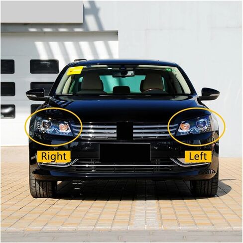 Car Headlight Cover Clear Lens Lamp Fit For VW B7 2012 2013 2014 2015 Transparent Headlamp Car Accessories(Left) in Saudi Arabia