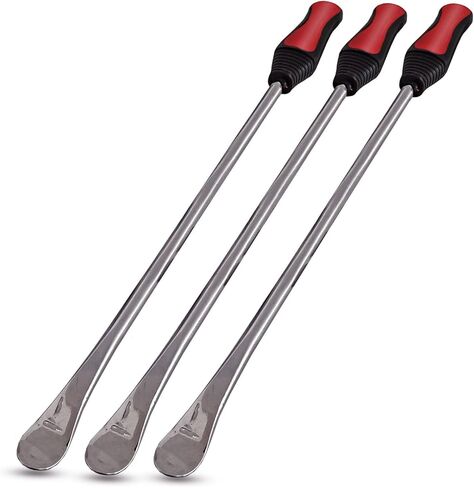 Tire Iron Spoons Changing Tire Lever Bar Set Tire Repair Tool Kit Rim Lifter Tire Changer Remove Tyre Heavy Duty Metal Steel for Motorcycle Bike Scooter Bicycle Mower and more (3PC 14.5 inch) in Kuwait