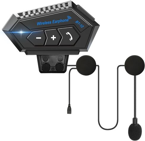 OBEST Motorcycle Helmet Bluetooth Headset 2-Way Motorcycle Intercom Headset with DSP Noise Cancellation Glove-Friendly Controls HI-FI Sound IPX6 Waterproof Universal Fit with Almost Helmet in Saudi Arabia