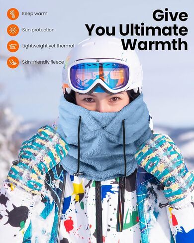 Liitrsh 2 Pcs Balaclava Wind Resistant Winter Face Mask for Men Women Fleece Mask Hat Cold Weather Warm Ski Cover Cap Scarf in Saudi Arabia