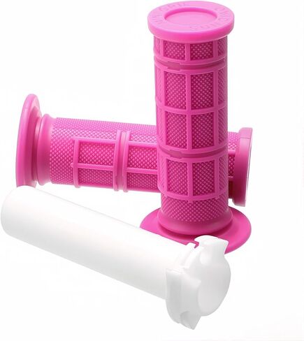 TTR50 Grips, 3/4 Handlebar Grips for TTR50 TT-R50 TT-R50E Kid Bikes 3/4" Half-Waffle Handle Bar Soft Grip Throttole Tube Accessories with Tube (Pink) in Saudi Arabia
