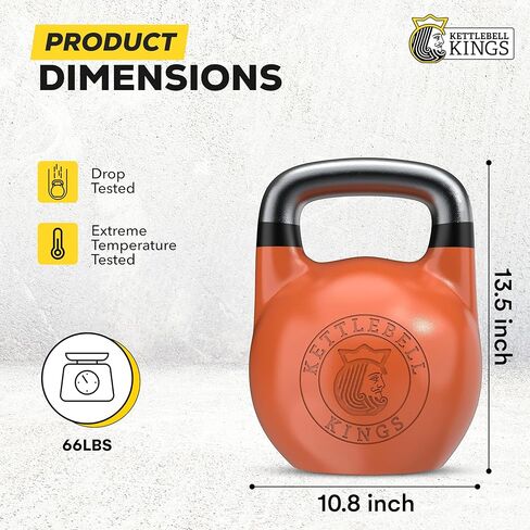 Competition Kettlebell Set - Professional & Beginner Kettlebell Weights 8-48 KG for Women & Men | Powder Coated for Better Grip | Superior Balance & Comfort for High Rep Workouts | Kettlebell Kings in Saudi Arabia
