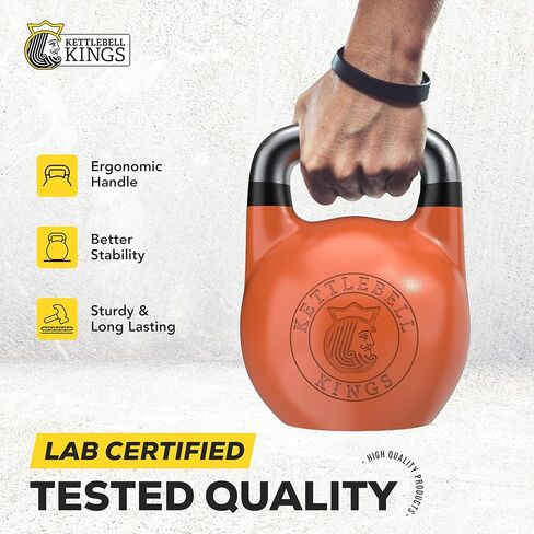 Competition Kettlebell Set - Professional & Beginner Kettlebell Weights 8-48 KG for Women & Men | Powder Coated for Better Grip | Superior Balance & Comfort for High Rep Workouts | Kettlebell Kings in Saudi Arabia