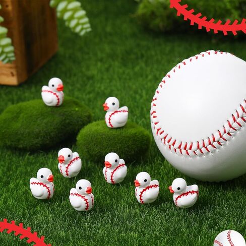 50 Pcs Mini Soccer Ducks Resin Animals Mini Football Ducks Miniature Figurines Bulk Miniature Sports Resin Ducks for Beach Activity Carnival Garden Landscape Ornament Dollhouse Accessories in Kuwait
