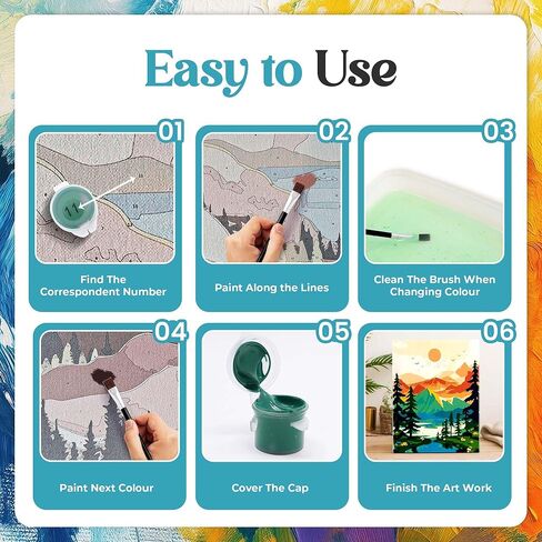 Craftensa Paint by Numbers Kit for Adults – Pre-Framed Canvas Value Pack (2 Kits in 1) – DIY Painting Set, Relaxing Wall Art & Beginner-Friendly Gift in Saudi Arabia