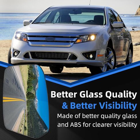 استبدال مرآة جانبية للسائق لسيارة Ford Fusion 2006 2007 2008 2009 2010، لسيارة Mercury Milan 2006 2007 2008 2009 2010 - زجاج مرآة الجانب الأيسر، زجاج مرايا الرؤية الخلفية in Saudi Arabia