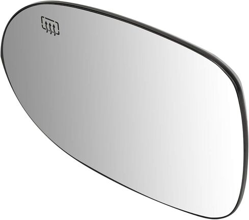 DNA Motoring OEM-MG-0101 68000023AA Factory Style Left Side Mirror Glass w/Heated Power Heated Folding Compatible with 07-12 Caliber, 07-17 Compass/Patriot in Saudi Arabia