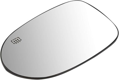 DNA Motoring OEM-MG-0101 68000023AA Factory Style Left Side Mirror Glass w/Heated Power Heated Folding Compatible with 07-12 Caliber, 07-17 Compass/Patriot in Saudi Arabia
