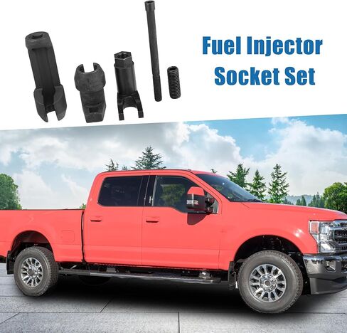 مجموعة مقابس حاقن الوقود لمحرك السيارة أداة إزالة حاقن الوقود لسيارة Ford F-350 Super Duty 2011-2018 (مجموعة من 5) in Saudi Arabia