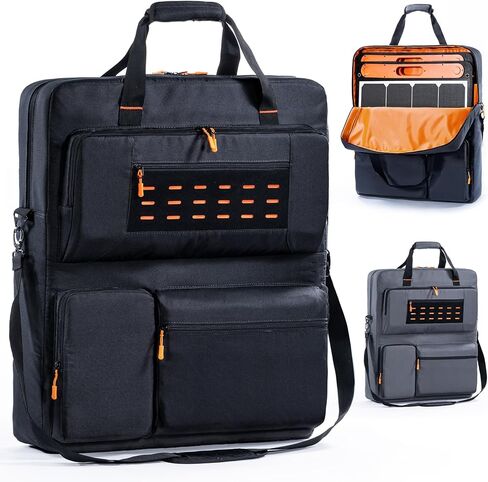 Travel Carrying Case Compatible with Jackery SolarSaga 100W 100X 200W - Solar Panel Storage Bag for 2 Battery Panels with Multiple Pocket in Saudi Arabia