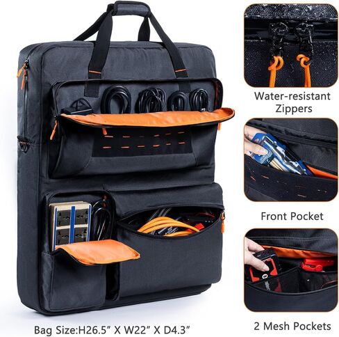 Travel Carrying Case Compatible with Jackery SolarSaga 100W 100X 200W - Solar Panel Storage Bag for 2 Battery Panels with Multiple Pocket in Saudi Arabia