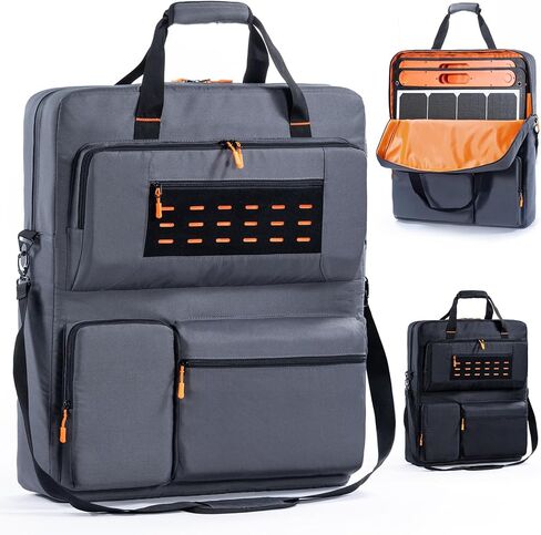 Travel Carrying Case Compatible with Jackery SolarSaga 100W 100X 200W - Solar Panel Storage Bag for 2 Battery Panels with Multiple Pocket in Saudi Arabia