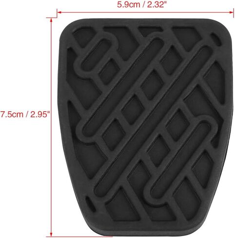 X AUTOHAUX Pair Black Rubber Brake Clutch Pedal Pad Cover for Nissan Qashqai 2007 2008 2009 2010 2011 2012 2013 2014 2015 2016 46531JD00A in Saudi Arabia