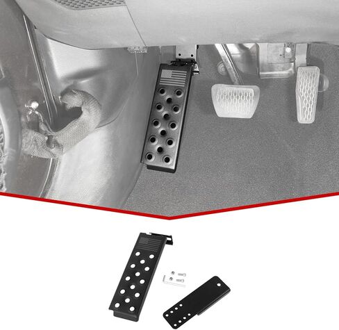 JeCar Dead Pedal Left Side Foot Rest Kick Panel Compatible with Jeep Wrangler JL JLU 2018-2023 & Gladiator JT, American Flag (NOT Fit 4xe Model) in Saudi Arabia