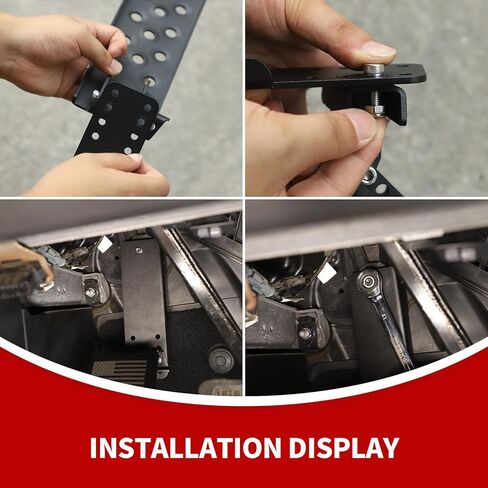 JeCar Dead Pedal Left Side Foot Rest Kick Panel Compatible with Jeep Wrangler JL JLU 2018-2023 & Gladiator JT, American Flag (NOT Fit 4xe Model) in Saudi Arabia