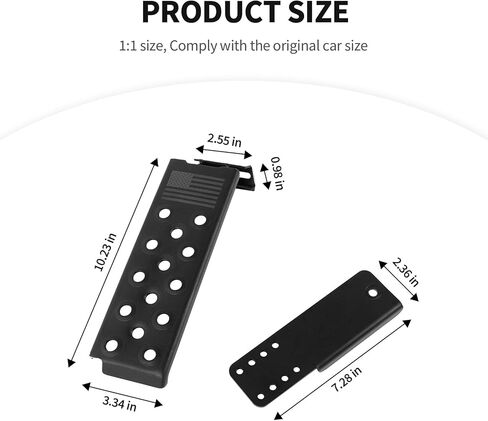 JeCar Dead Pedal Left Side Foot Rest Kick Panel Compatible with Jeep Wrangler JL JLU 2018-2023 & Gladiator JT, American Flag (NOT Fit 4xe Model) in Saudi Arabia