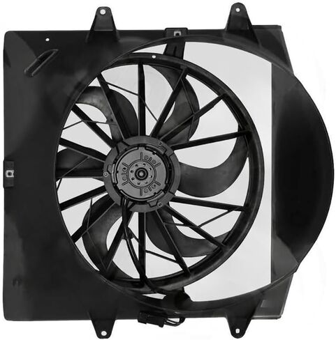 Engine Cooling Fan Assembly 1PC Replaces 52079528AD, 52079528AE for Jeep Grand Cherokee 4.0L 2004 in Saudi Arabia
