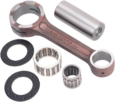 محرك دراجة نارية توصيل قضيب كرنك متوافق مع YZ125 YZ125X YZ 125 X 1C3-11650-00-00 933-10215-10-00 (أسود) in Kuwait