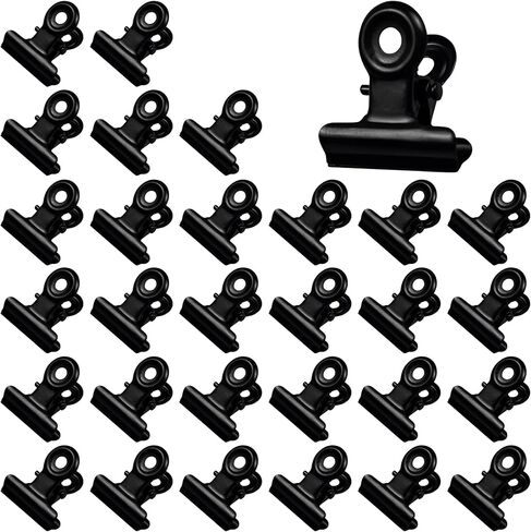 30Pcs 31mm Metal Binder Clips, Mini Bulldog Paper Clamps Bull Clips, Hinge Clips for Office School Home Supplies, Photos Crafts Food Bags Tags, Antique Bronze in Saudi Arabia