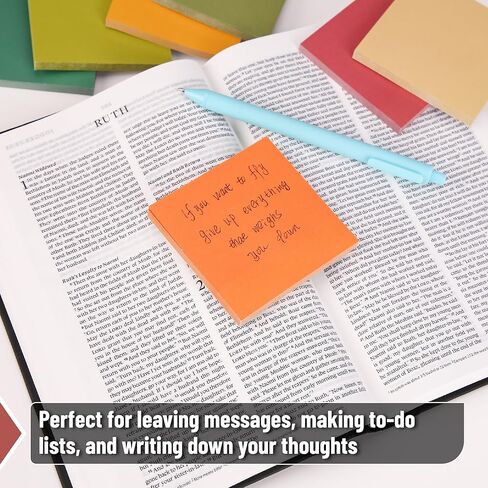 Mr. Pen- ملاحظات لاصقة مقاس 3 × 3 بوصات، 12 وسادة، 720 ورقة، لوحة ألوان كرنفال الخريف، مجموعة ملاحظات لاصقة، وسادات ذاتية اللصق للالتصاق بالمنزل والمكتب والدفتر in Saudi Arabia