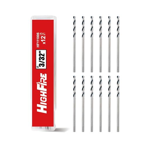 HIGHFIRE 29 PCS M35 Cobalt Drill Bit Set, HSS Twist Jobber Drill Bits with 135 Degrees Split Point and Three-Flat Shank, 3/8" Reduced Shank, Gold Oxide Metal Drill Bits Set (1/16" - 1/2" x 1/64") in Saudi Arabia