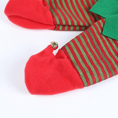 Christmas Double Wine Bottle Gift Bags – Elf Boot Wine Bag For Wine Bottles With Bells, Christmas Reusable Felt Wine Totes For Bottles Covers Gifts, Holiday Gift Bags in Saudi Arabia