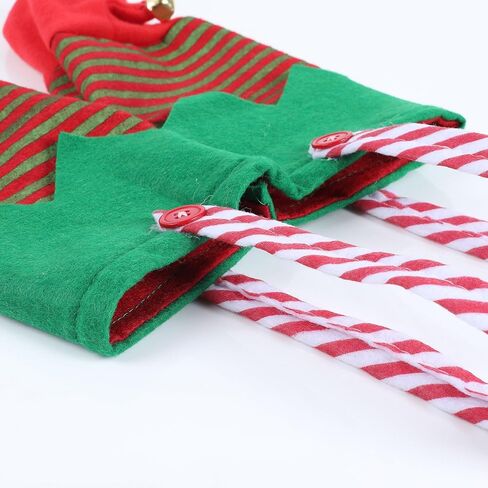 Christmas Double Wine Bottle Gift Bags – Elf Boot Wine Bag For Wine Bottles With Bells, Christmas Reusable Felt Wine Totes For Bottles Covers Gifts, Holiday Gift Bags in Saudi Arabia