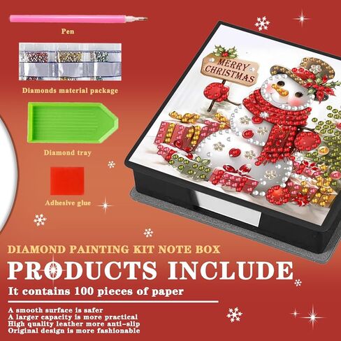 Diamond Art Kits for Adults Sticky Note Holder, Diamond Painting Notes Box Diamond Dots Decoration Gem Arts and Diamond Office Desk Supplies Contains 160 Sheets of Paper Hummingbird in Saudi Arabia